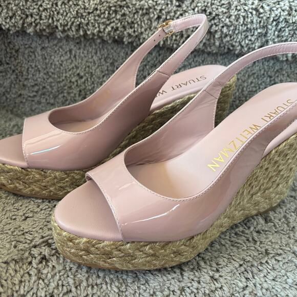 Stuart weitzman island espadrille wedges sz7.5 - Picture 6 of 8